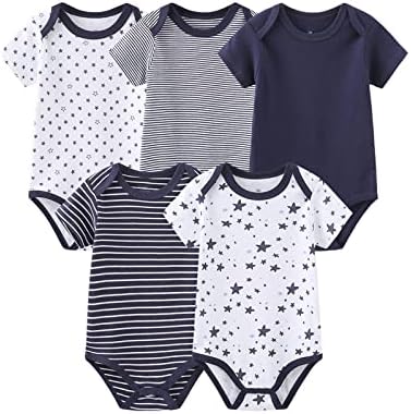 BodySuit Onesie 100% Cotton Knitted High Quality Enzyme washed 6 Pcs Bundle
